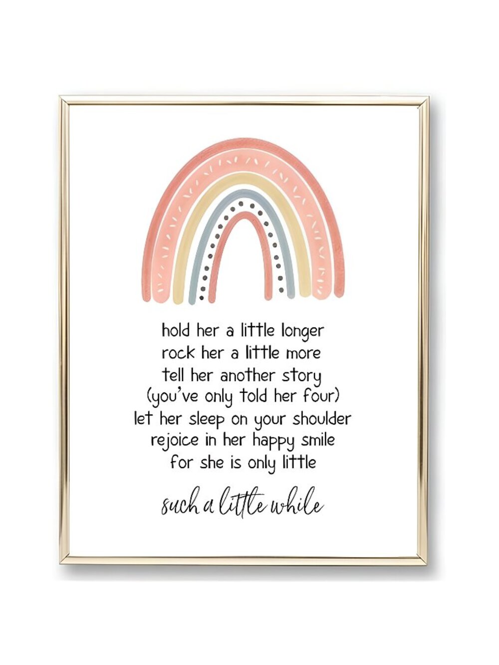 Elephant Dreams Baby Girl Nursery Wall Decor, 8x10 Unframed Print